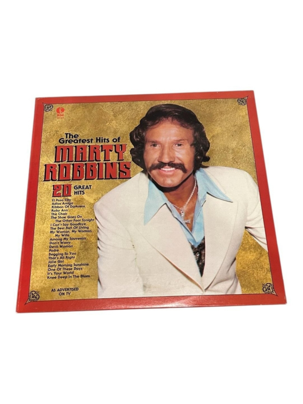 Vintage Marty Robbins Vinyl LP Greatest Hits 1977 K-Tel Country Black Canada